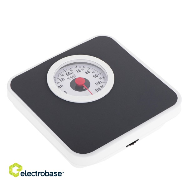 Adler | Mechanical Bathroom Scale | AD 8178 | Maximum weight (capacity) 120 kg | Accuracy 1000 g | Black image 2