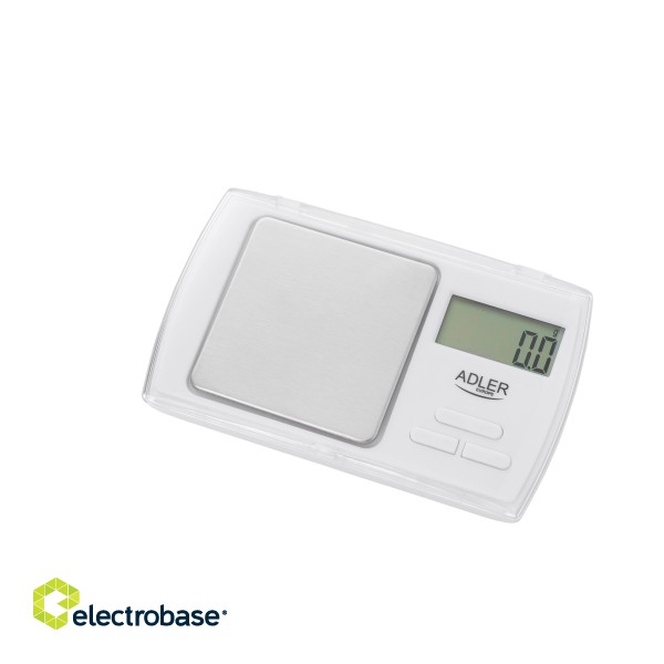 Adler | Precision scale | AD 3161 | Maximum weight (capacity) 0.5 kg | Accuracy 0.01 g | White image 1