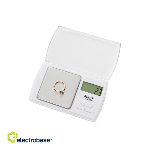 Adler | Precision scale | AD 3161 | Maximum weight (capacity) 0.5 kg | Accuracy 0.01 g | White image 2