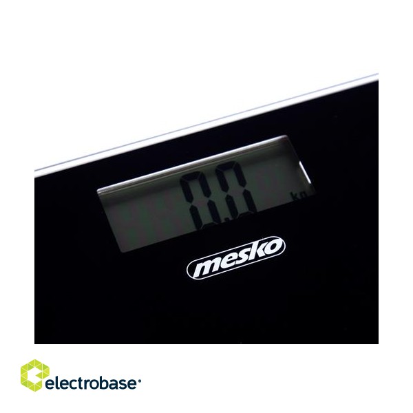 Mesko | Bathroom scale | 8150b | Maximum weight (capacity) 150 kg | Accuracy 100 g | Body Mass Index (BMI) measuring | Black image 7