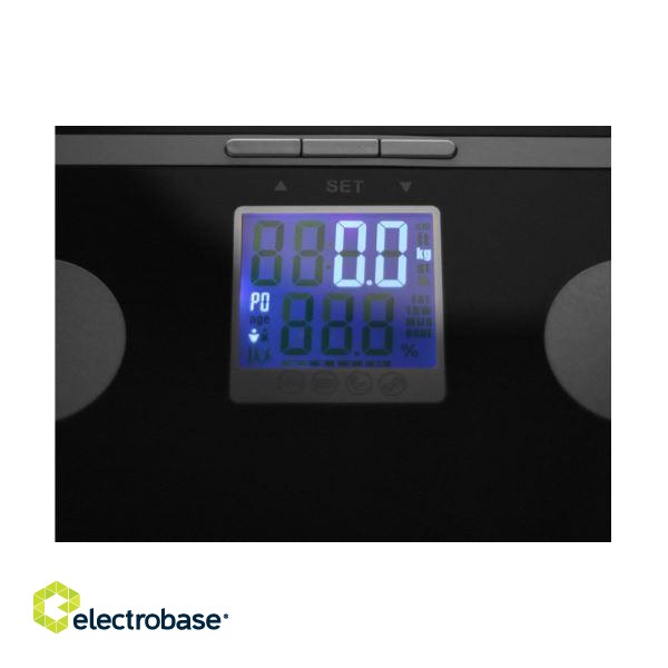 Scales | Tristar | Electronic | Maximum weight (capacity) 150 kg | Accuracy 100 g | Body Mass Index (BMI) measuring | Black image 7