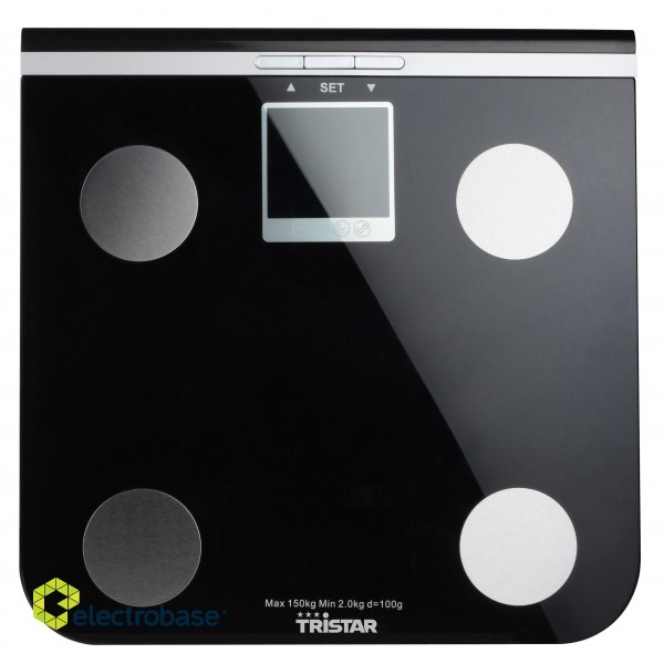Scales | Tristar | Electronic | Maximum weight (capacity) 150 kg | Accuracy 100 g | Body Mass Index (BMI) measuring | Black image 8