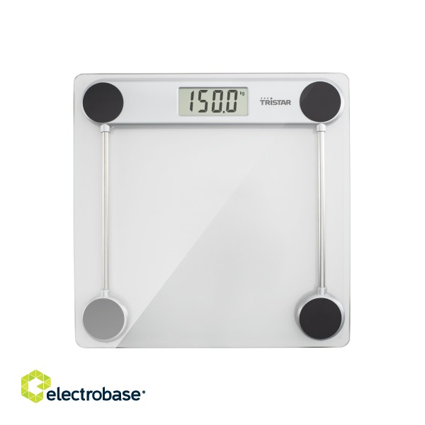 Tristar | Bathroom scale | WG-2421 | Maximum weight (capacity) 150 kg | Accuracy 100 g | White paveikslėlis 1
