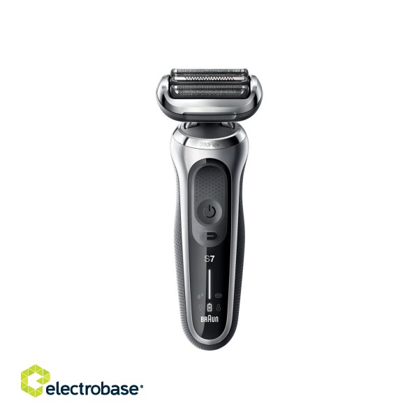 Braun | Shaver | 71-S7200cc | Operating time (max) 50 min | Wet & Dry | Silver/Black image 2