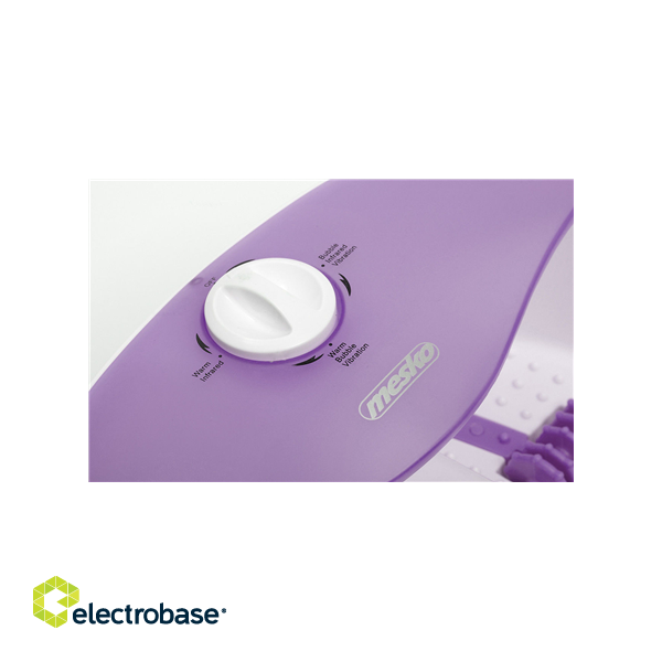 Mesko | Foot massager | MS 2152 | Number of accessories included 3 | White/Purple фото 3