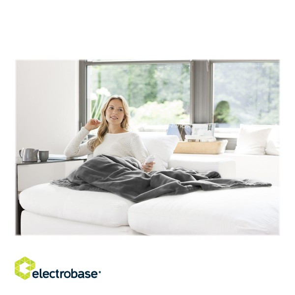 Medisana | Heating Blanket | HB 675 XXL | Number of heating levels 4 | Number of persons 1 | Washable | Microfiber | 120 W | Grey фото 9