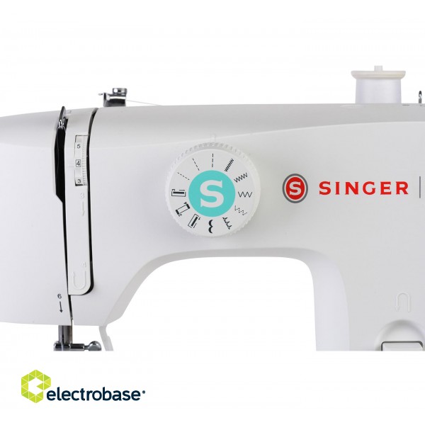Singer | Sewing Machine | M1505 | Number of stitches 6 | Number of buttonholes 1 | White фото 6