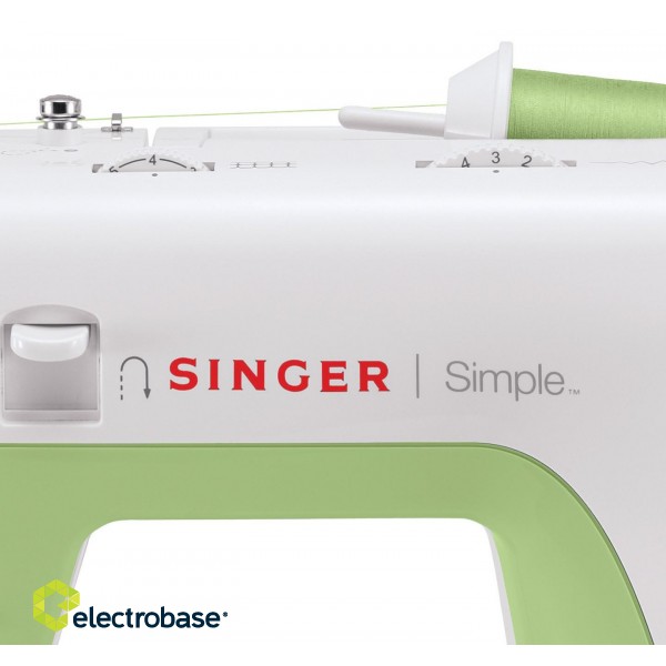 Singer | Sewing Machine | Simple 3229 | Number of stitches 31 | Number of buttonholes 1 | White/Green фото 5