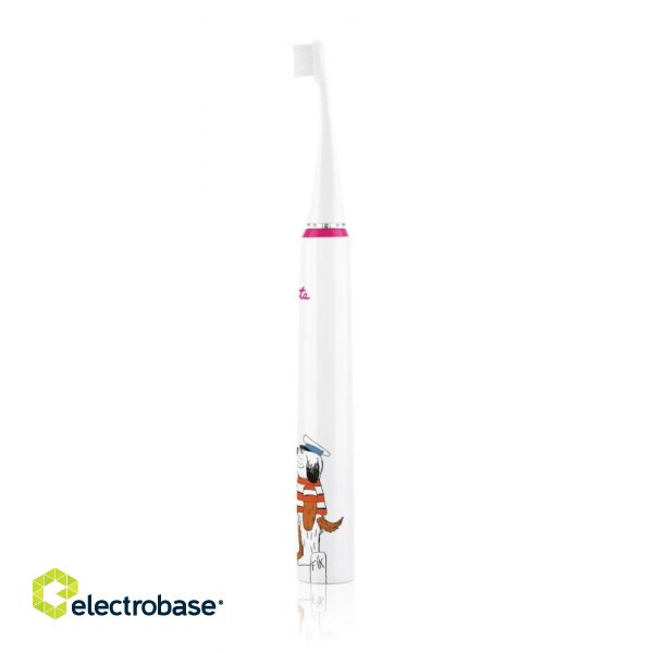 ETA | Sonetic Kids Toothbrush | ETA070690010 | Rechargeable | For kids | Number of brush heads included 2 | Number of teeth brushing modes 4 | Pink/White image 2