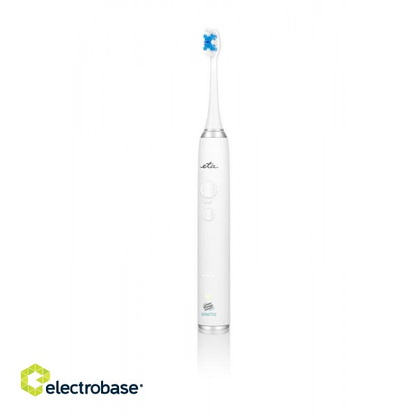 ETA | Sonetic Toothbrush | ETA570790000 | Rechargeable | For adults | Number of brush heads included 3 | Number of teeth brushing modes 4 | Sonic technology | White фото 3