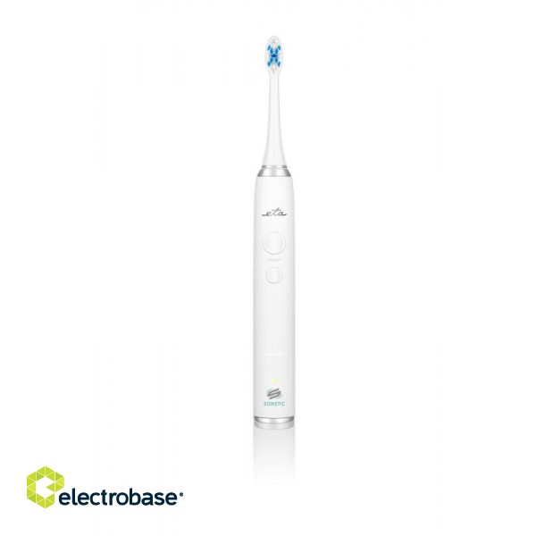 ETA | Sonetic Toothbrush | ETA570790000 | Rechargeable | For adults | Number of brush heads included 3 | Number of teeth brushing modes 4 | Sonic technology | White paveikslėlis 4