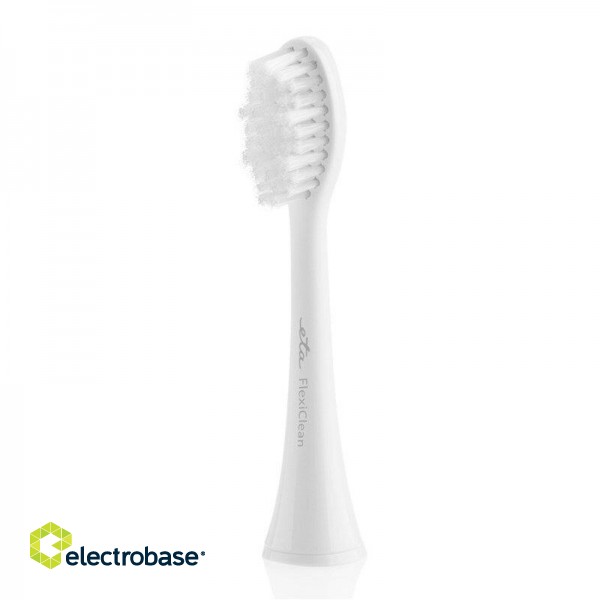 ETA | Toothbrush replacement | FlexiClean ETA070790100 | Heads | For adults | Number of brush heads included 2 | Number of teeth brushing modes Does not apply | White фото 2