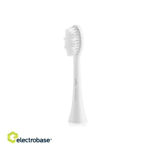 ETA | Toothbrush replacement | FlexiClean ETA070790100 | Heads | For adults | Number of brush heads included 2 | Number of teeth brushing modes Does not apply | White paveikslėlis 1