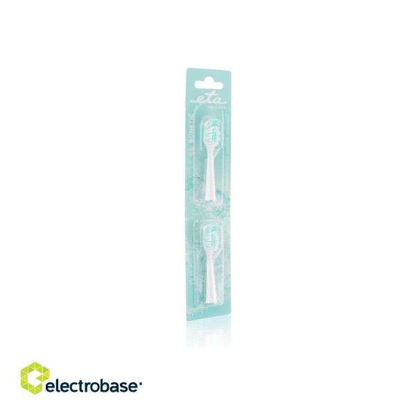 ETA | Toothbrush replacement  for ETA0709 | Heads | For adults | Number of brush heads included 2 | Number of teeth brushing modes Does not apply | White image 2