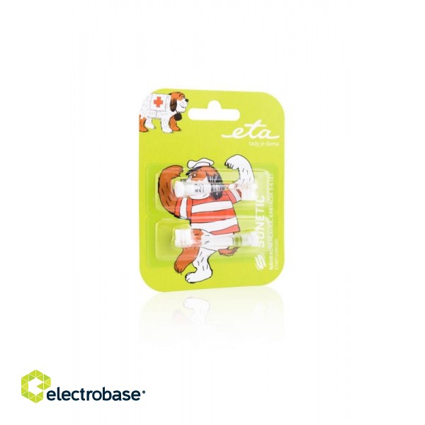 ETA | Toothbrush replacement  for ETA0710 | Heads | For kids | Number of brush heads included 2 | Number of teeth brushing modes Does not apply | White image 3