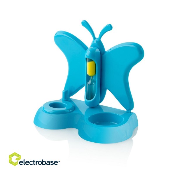ETA | Toothbrush with water cup and holder | Sonetic  ETA129490080 | Battery operated | For kids | Number of brush heads included 2 | Number of teeth brushing modes 2 | Blue image 3