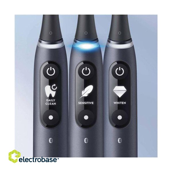 Oral-B | Electric Toothbrush | iO7s Black Onyx | Rechargeable | For adults | Number of brush heads included 2 | Number of teeth brushing modes 5 | Black фото 4