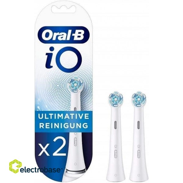 Oral-B | Cleaning Replaceable Toothbrush Heads | iO Refill Ultimate | Heads | For adults | Number of brush heads included 2 | White paveikslėlis 1