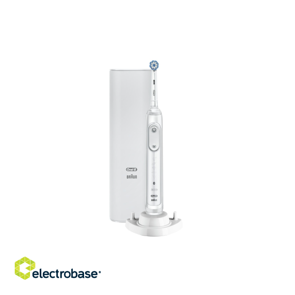 Oral-B | Electric Toothbrush | Genius X 20100S | Rechargeable | For adults | Number of brush heads included 1 | Number of teeth brushing modes 6 | White фото 1