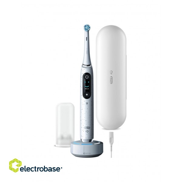 Oral-B | Electric Toothbrush | iO10 Series | Rechargeable | For adults | Number of brush heads included 1 | Number of teeth brushing modes 7 | Stardust White image 1