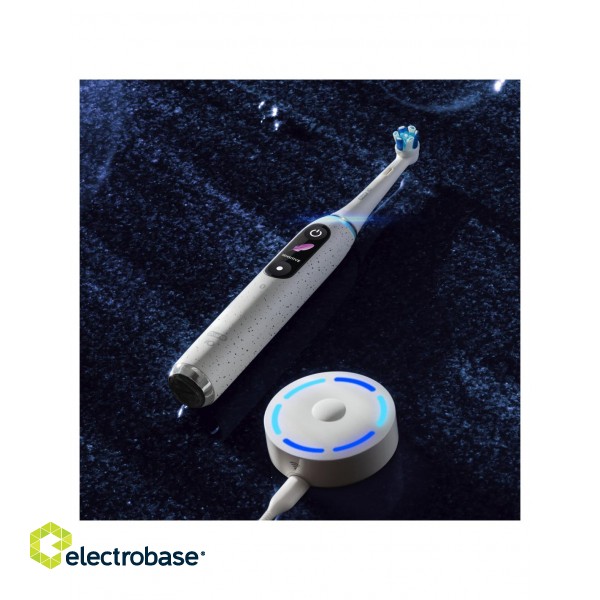 Oral-B | Electric Toothbrush | iO10 Series | Rechargeable | For adults | Number of brush heads included 1 | Number of teeth brushing modes 7 | Stardust White фото 4