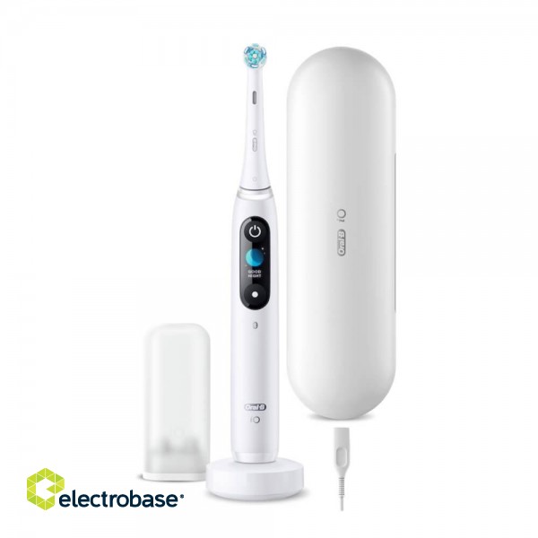 Oral-B | Electric Toothbrush | iO9 Series | Rechargeable | For adults | Number of brush heads included 1 | Number of teeth brushing modes 7 | White image 1