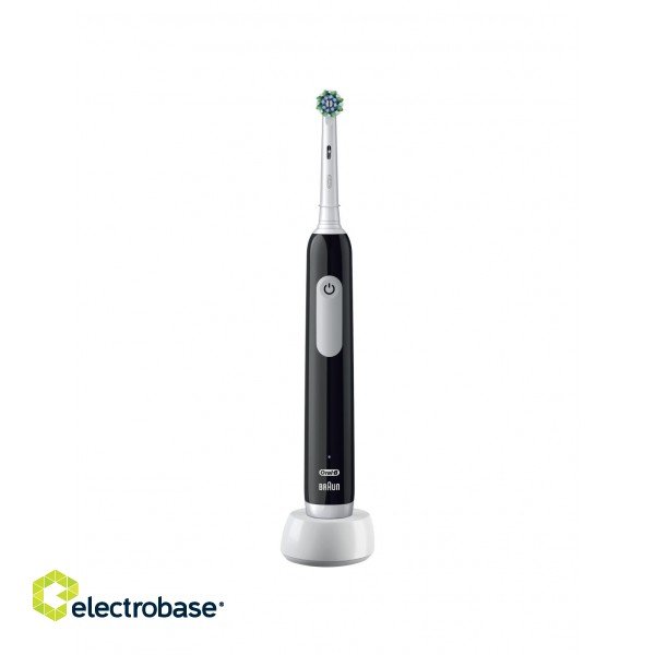 Oral-B | Electric Toothbrush | Pro Series 1 Cross Action | Rechargeable | For adults | Number of brush heads included 1 | Number of teeth brushing modes 3 | Black paveikslėlis 1