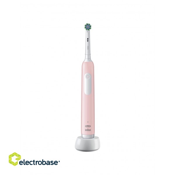 Oral-B | Electric Toothbrush | Pro Series 1 Cross Action | Rechargeable | For adults | Number of brush heads included 1 | Number of teeth brushing modes 3 | Pink image 1