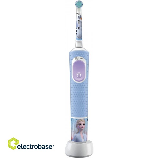 Oral-B | Electric Toothbrush | Vitality PRO Kids Frozen | Rechargeable | For children | Number of brush heads included 1 | Number of teeth brushing modes 2 | Blue paveikslėlis 1