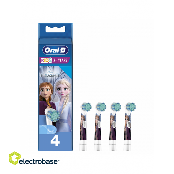 Oral-B | Toothbruch replacement | EB10 4 Frozen II | Heads | For kids | Number of brush heads included 4 | Number of teeth brushing modes Does not apply