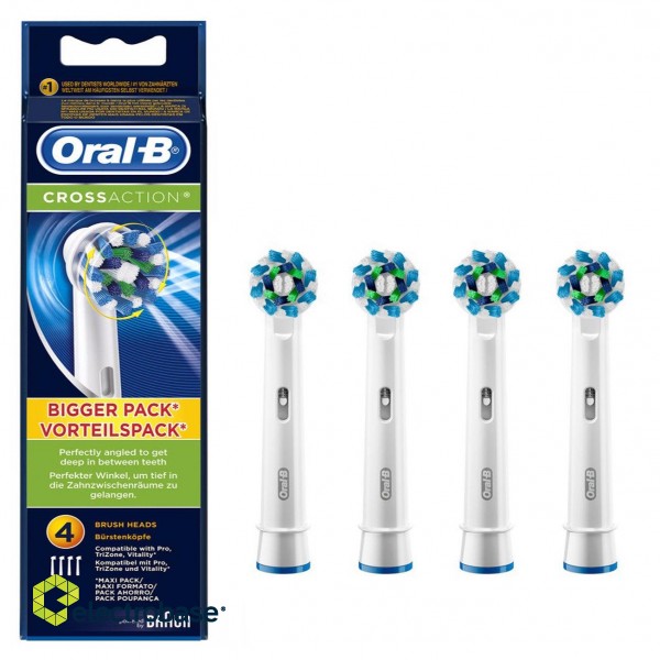 Oral-B | Toothbrush replacement | EB50-4 | Heads | For adults | Number of brush heads included 4 | Number of teeth brushing modes Does not apply