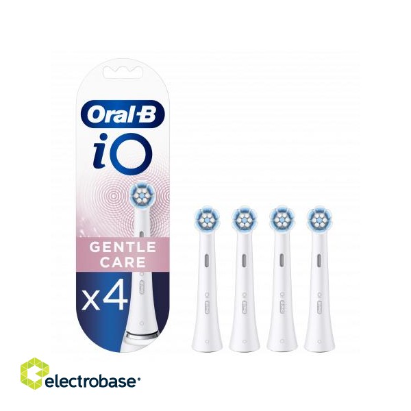 Oral-B | Toothbrush replacement | iO Gentle Care | Heads | For adults | Number of brush heads included 4 | Number of teeth brushing modes Does not apply | White image 1