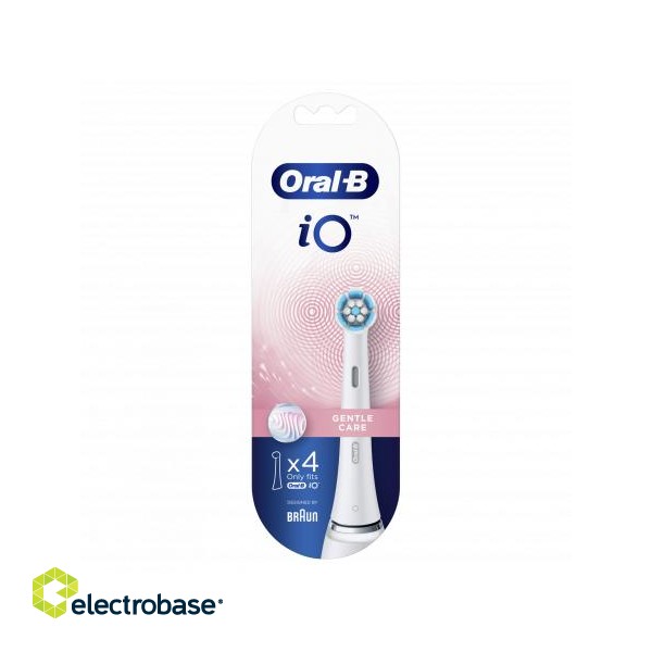 Oral-B | Toothbrush replacement | iO Gentle Care | Heads | For adults | Number of brush heads included 4 | Number of teeth brushing modes Does not apply | White image 3