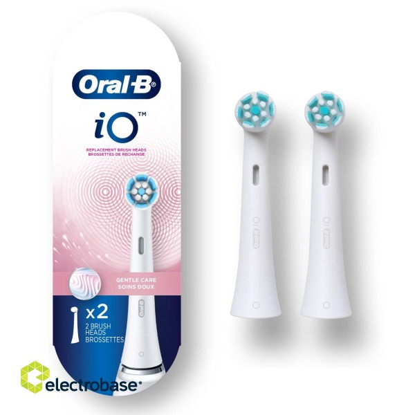 Oral-B | Replaceable Toothbrush Heads | iO Refill Gentle Care | Heads | For adults | Number of brush heads included 2 | Number of teeth brushing modes Does not apply | White image 1