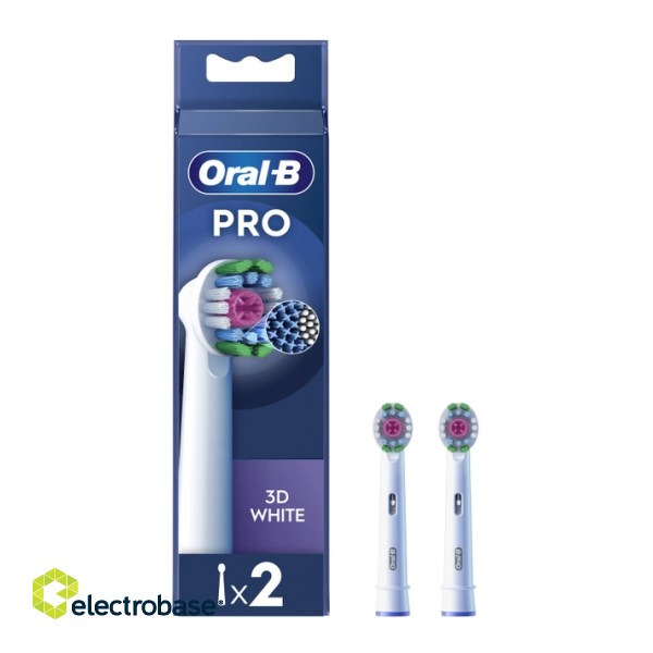 Oral-B | Replaceable Toothbrush Heads | PRO 3D White refill | Heads | Does not apply | Number of brush heads included 2 image 1