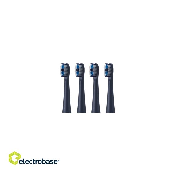 Panasonic | Replacement Electric Toothbrush Heads | ER-6CT01A303 Multishape | Heads | For adults | Number of brush heads included 4 | Number of teeth brushing modes Does not apply | Black фото 1