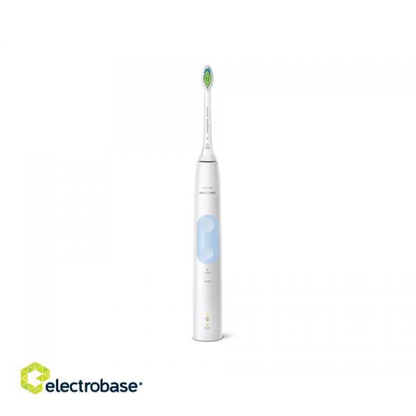 Philips | Electric Toothbrush | HX6839/28 Sonicare ProtectiveClean 4500 Sonic | Rechargeable | For adults | Number of brush heads included 1 | Number of teeth brushing modes 2 | White/Light Blue image 3