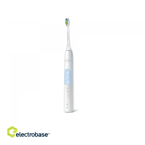 Philips | Electric Toothbrush | HX6839/28 Sonicare ProtectiveClean 4500 Sonic | Rechargeable | For adults | Number of brush heads included 1 | Number of teeth brushing modes 2 | White/Light Blue image 5