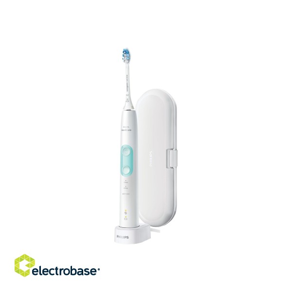 Philips | Electric Toothbrush | HX6857/28 Sonicare ProtectiveClean 5100 | Rechargeable | For adults | Number of brush heads included 1 | Number of teeth brushing modes 3 | Sonic technology | White image 1