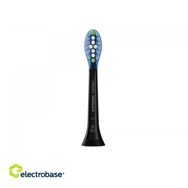Philips | Interchangeable Sonic Toothbrush Heads | HX9042/33 Sonicare C3 Premium Plaque Defence | Heads | For adults and children | Number of brush heads included 2 | Number of teeth brushing modes Does not apply | Sonic technology | Black image 3