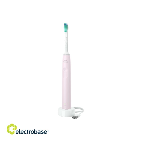 Philips | Sonic Electric Toothbrush | HX3651/11 Sonicare | Rechargeable | For adults | Number of brush heads included 1 | Number of teeth brushing modes 1 | Sonic technology | Sugar Rose image 2