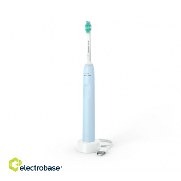 Philips | Sonicare Electric Toothbrush | HX3651/12 | Rechargeable | For adults | Number of brush heads included 1 | Number of teeth brushing modes 1 | Sonic technology | Light Blue image 1