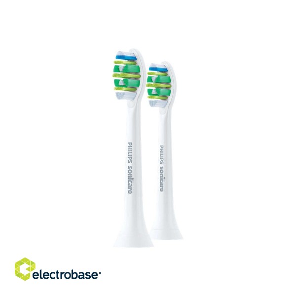 Philips | Sonicare InterCare Toothbrush heads | HX9002/10 | Heads | For adults | Number of brush heads included 2 | Number of teeth brushing modes Does not apply | White paveikslėlis 2