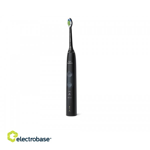 Philips | Sonicare ProtectiveClean 5100 Electric toothbrush | HX6850/47 | Rechargeable | For adults | ml | Number of heads | Number of brush heads included 2 | Number of teeth brushing modes 3 | Sonic technology | Black image 5