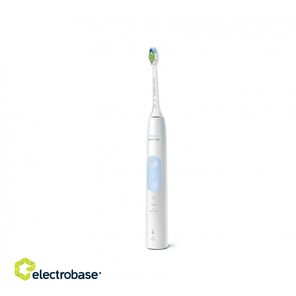 Philips | Sonicare ProtectiveClean 5100 Electric Toothbrush | HX6859/29 | Rechargeable | For adults | ml | Number of heads | Number of brush heads included 2 | Number of teeth brushing modes 3 | Sonic technology | White/Light Blue image 5