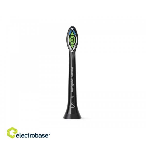 Philips | Standard Sonic Toothbrush Heads | HX6062/13 Sonicare W2 Optimal | Heads | For adults and children | Number of brush heads included 2 | Number of teeth brushing modes Does not apply | Sonic technology | Black paveikslėlis 2