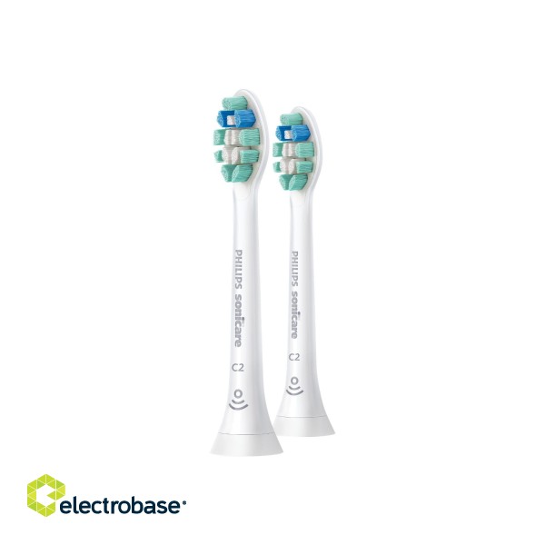 Philips | Toothbrush Brush Heads | HX9022/10 Sonicare C2 Optimal Plaque Defence | Heads | For adults | Number of brush heads included 2 | Number of teeth brushing modes Does not apply | Sonic technology | White image 2
