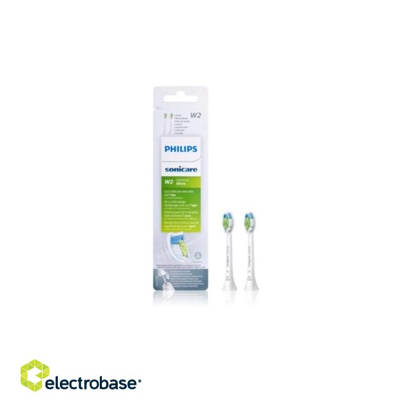 Philips | Toothbrush replacement | HX6062/10 | Heads | For adults | Number of brush heads included 2 | Number of teeth brushing modes Does not apply | White image 4
