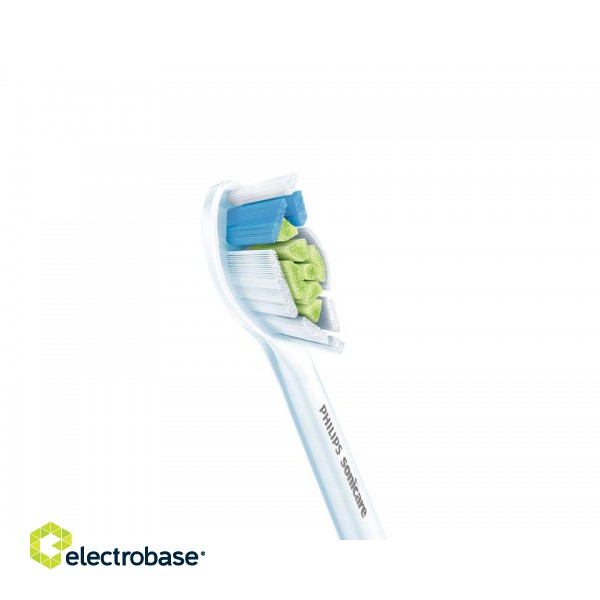 Philips | Toothbrush replacement | HX6064/10 | Heads | For adults | Number of brush heads included 4 | Number of teeth brushing modes Does not apply | White image 2