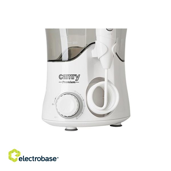 Camry | Oral Irrigator | CR 2172 | Corded | 600 ml | Number of heads 7 | White фото 4